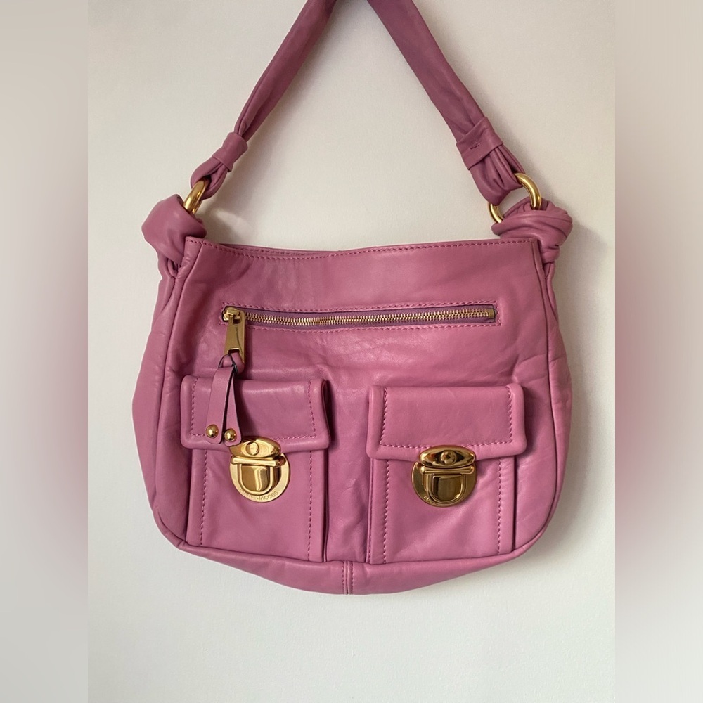 Marc Jacobs Bag Collection Blake Mauve Pink Shoulder Bag Multi Pocket Hobo
